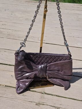 Vintage Juicy Couture Metallic Leather Purple Minibag GUC